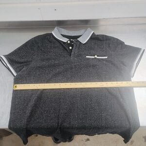 Men's Goodfellow Offblack Polo Shirt White Collar and Trim